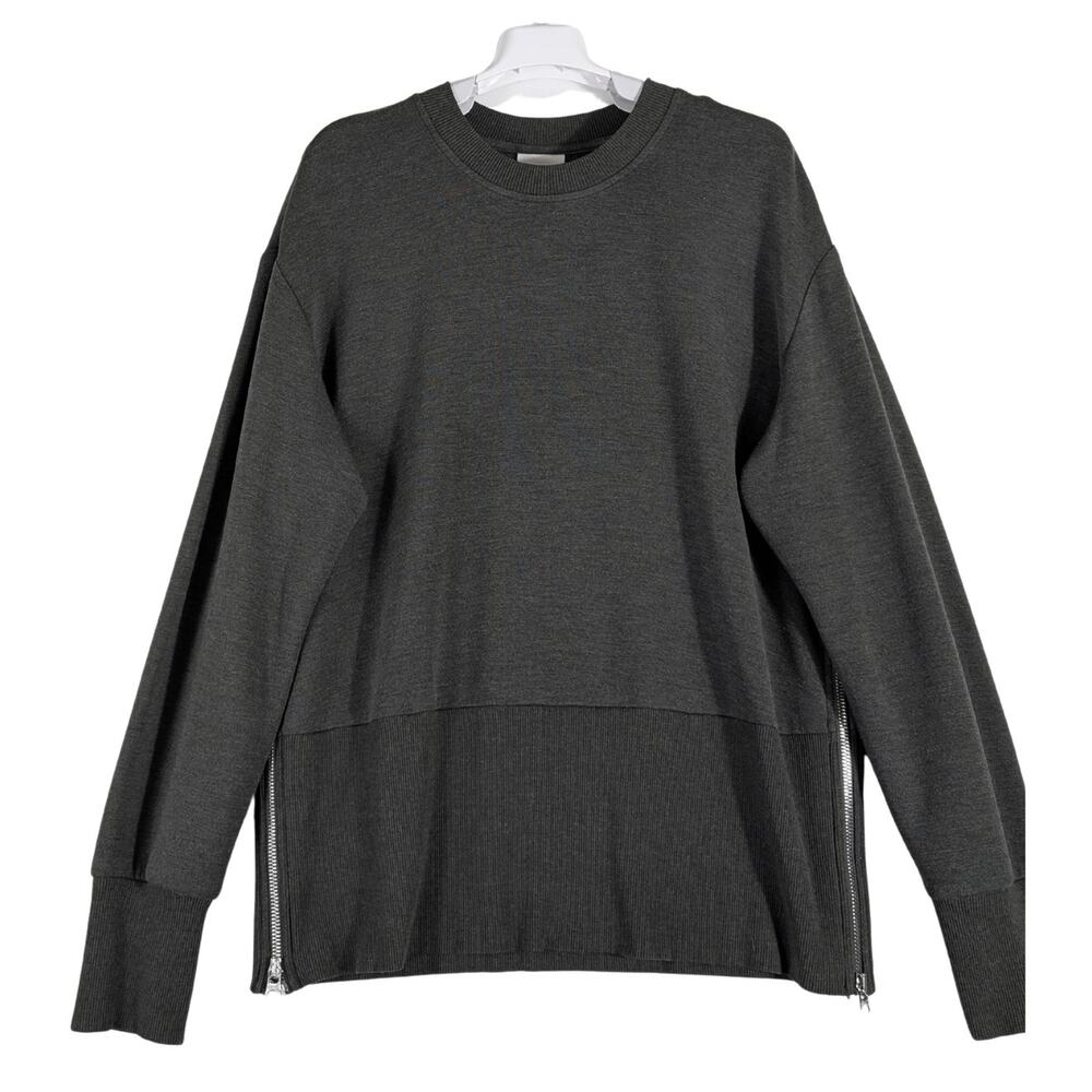 Varley Double Soft Lowry Oversized Sweat Pullover Sweatshirt Olive Marl Women S